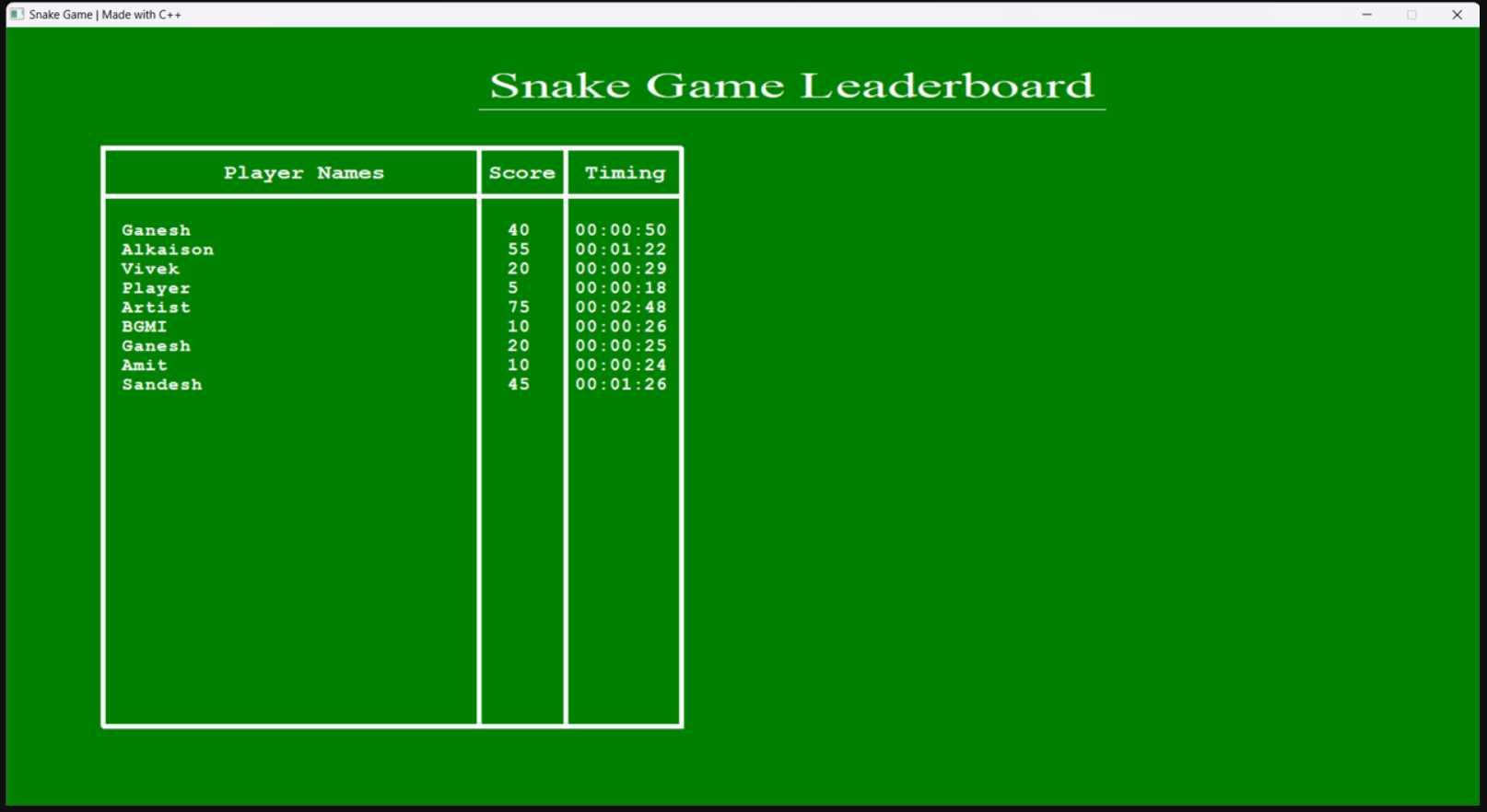 Snake Game Image 7